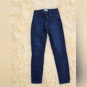 PAIGE Hoxton Crop Ankle Size 25 Blue Women's Jeans